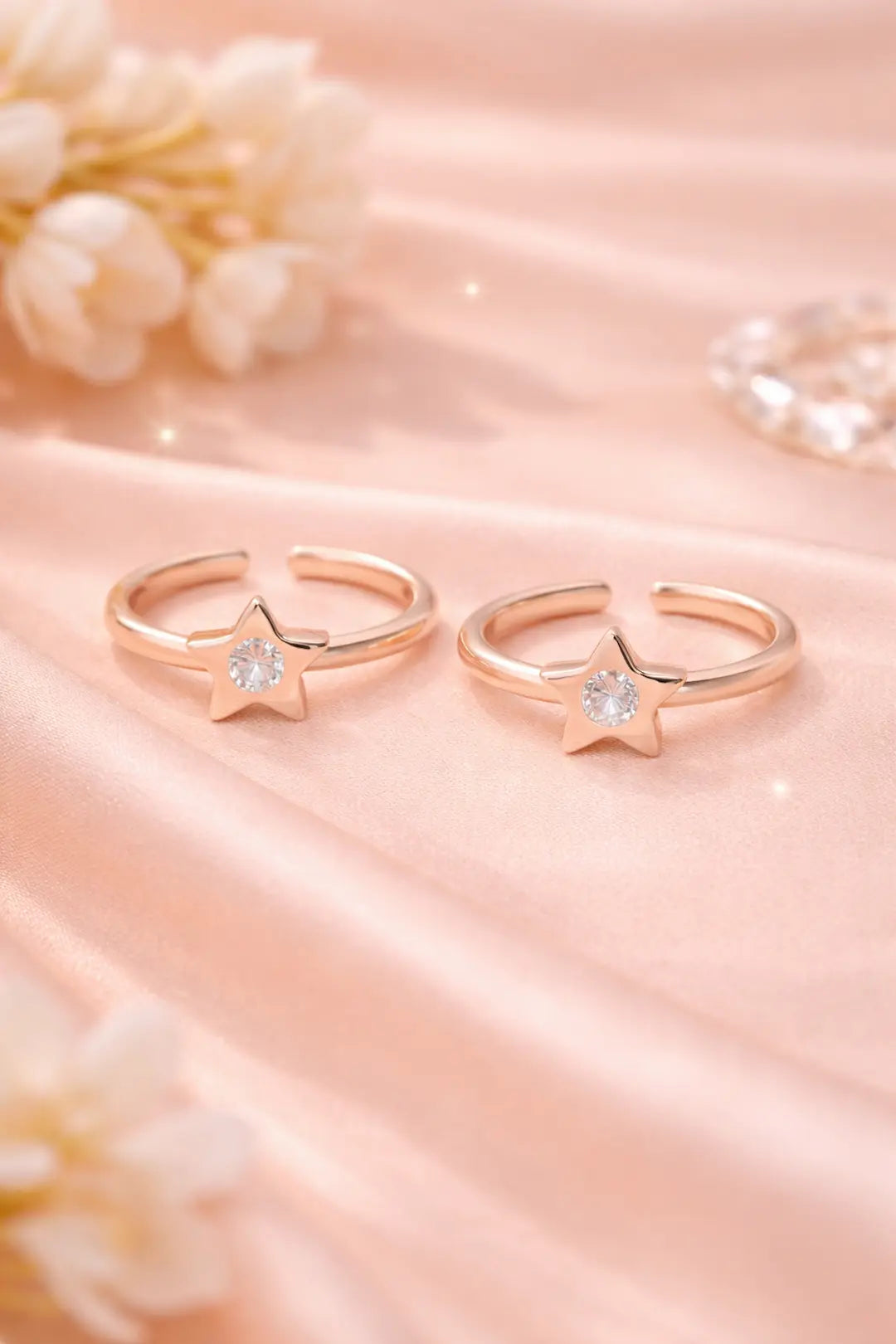 Starlight Charm 925 Silver Adjustable Toe Ring