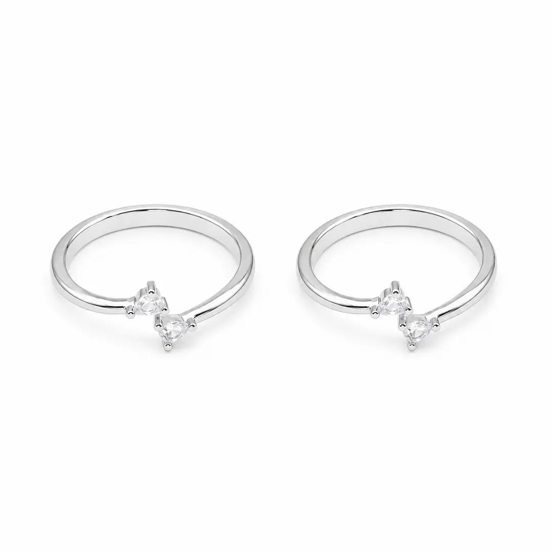 Liora Duo Spark 925 Silver Toe Ring