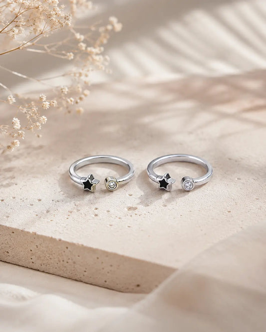 Astera Silver Toe Ring