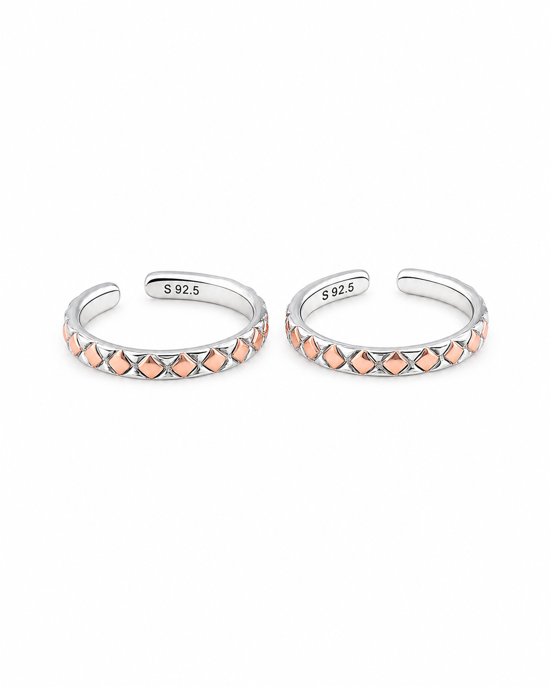 Élan Pyramid 925 Silver Toe Ring