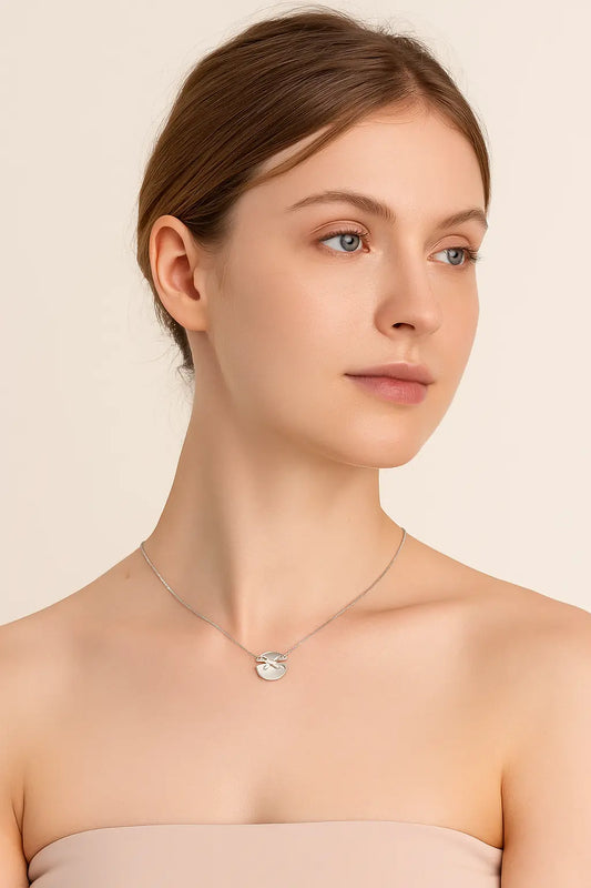 Lunar Eclipse Silver Pendant Necklace - 925 Silver