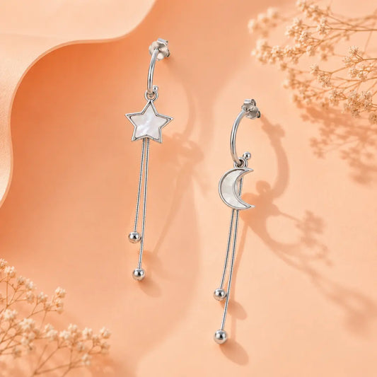 Stardust Drops Earrings - 925 Silver