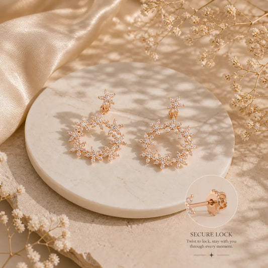 Whimsy Bloom Earrings - 925 Silver