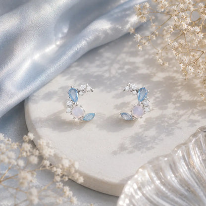 Luna Mist Earrings - 925 Silver