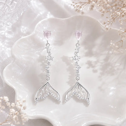 Mermaid Whisper Earrings - 925 Silver