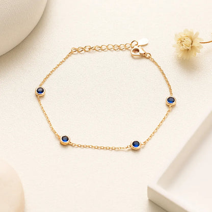Midnight Glow Rose Gold Silver Bracelet