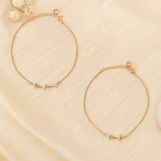 Silver Whispers Anklet