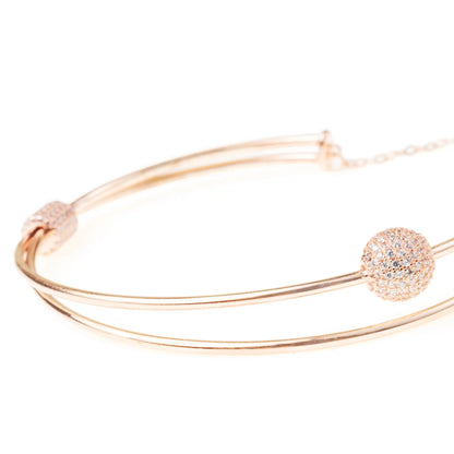 Aurora Luxe Cuff Bracelet - 925 Silver