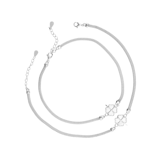 Lucky Charm Silver Anklet - 925 Silver