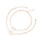 Celeste Halo Rose Gold Anklet