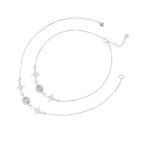 Celestial Charm Anklet - 925 Silver