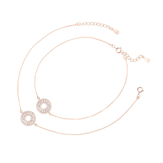 Rose Halo Harmony Anklet
