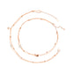 Celestial Charm Rose Gold Anklet