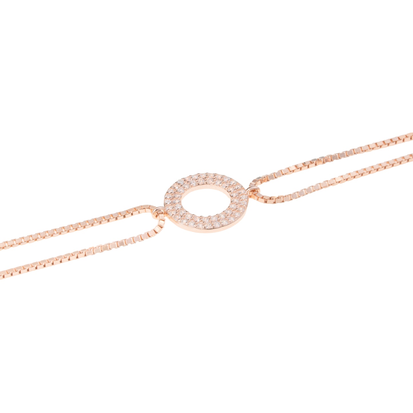 Celeste Halo Rose Gold Anklet