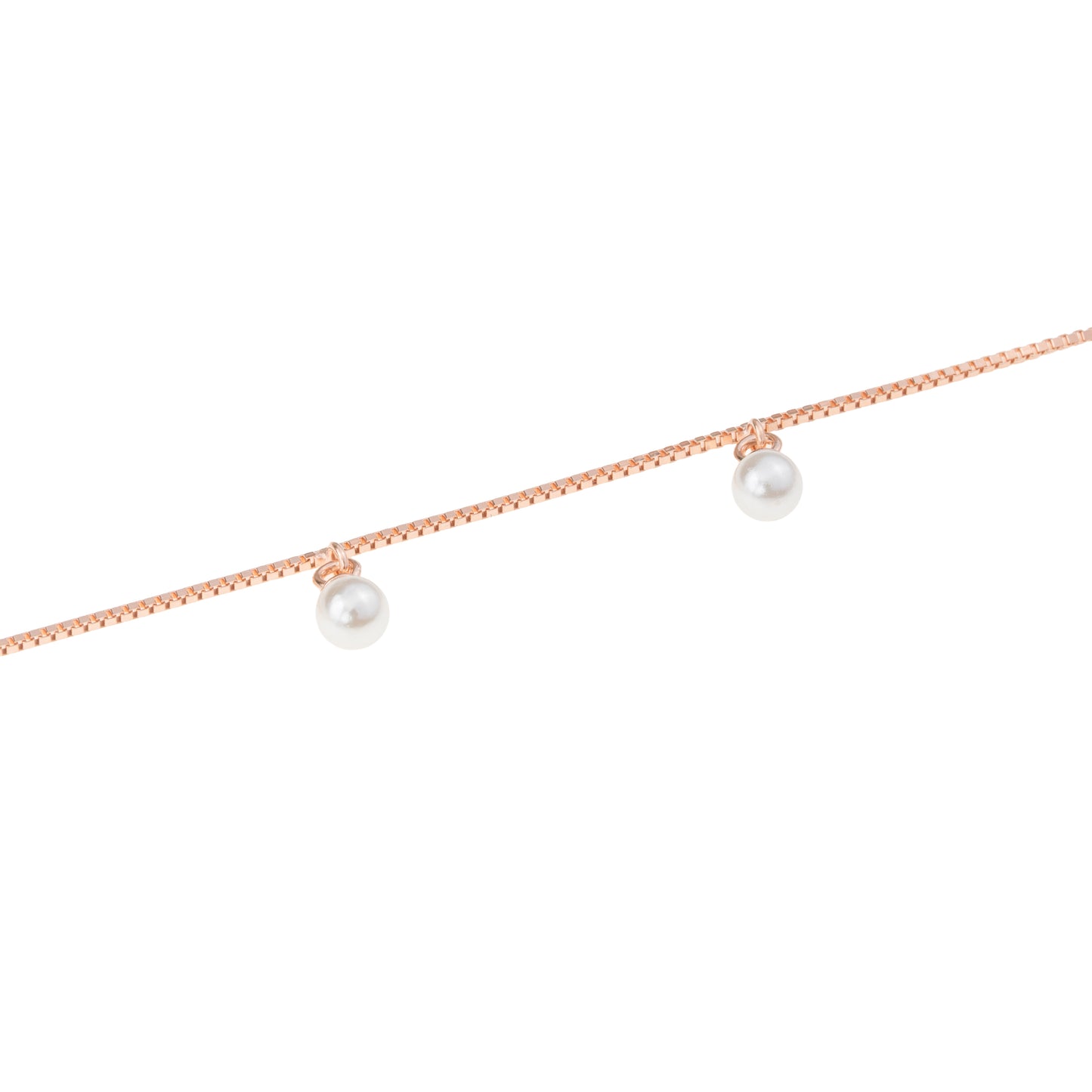 Blush Pearl Dangle Anklet,