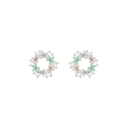 The Pastel Bloom earrings - 925 Silver