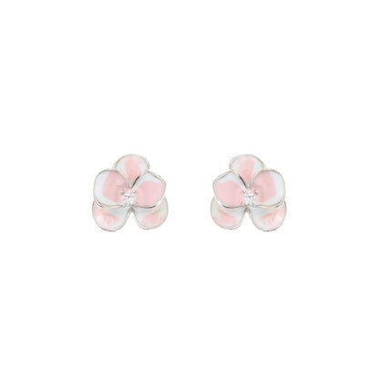 The Petal Swirl Studs - 925 Silver