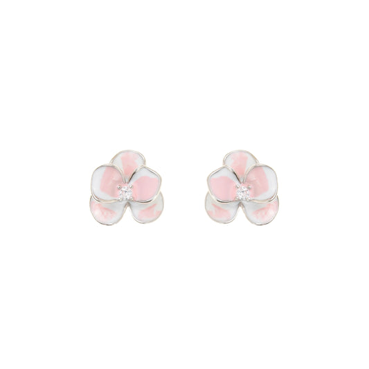 The Petal Swirl Studs - 925 Silver