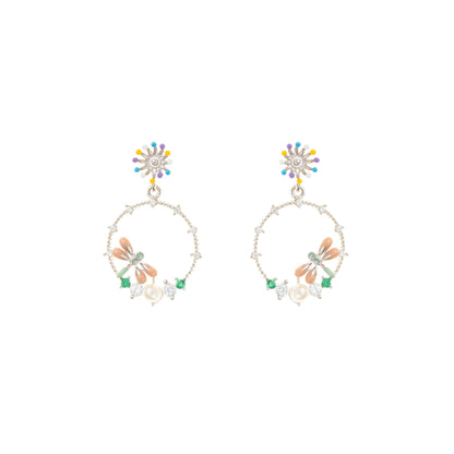 Whimsy Bloom Hoops