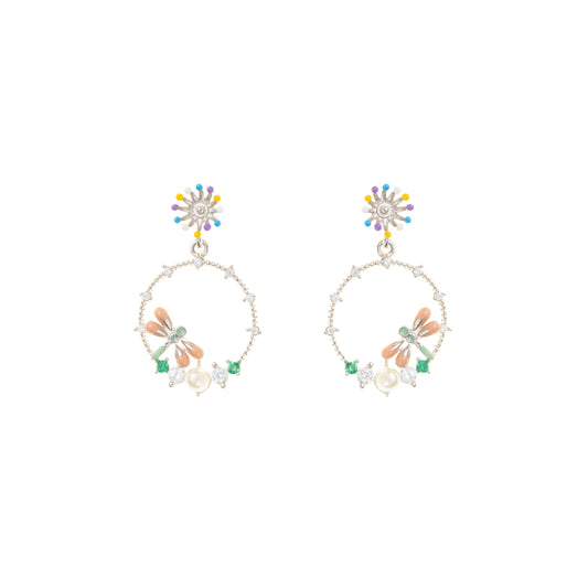 Whimsy Bloom Hoops