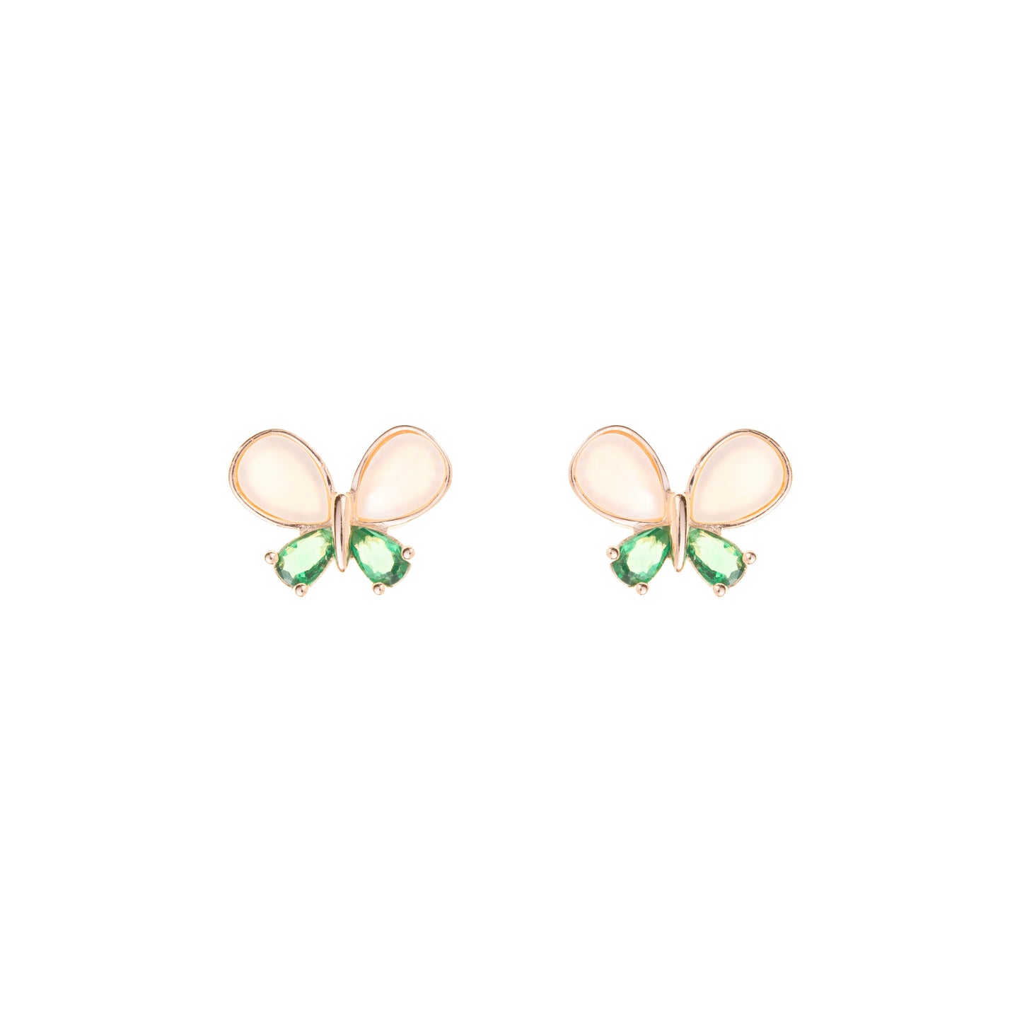 Flutter Gleam Studs - 925 Silver
