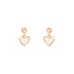 The Blush Heart Bloom Drops - 925 Silver
