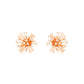 The Rosé Radiance Burst Studs - 925 Silver