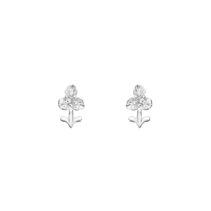 The Blossom Charm Sterling Silver Earrings - 925 Silver