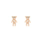 Twinkle Teddy Rose Gold Stud - 925 Silver