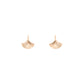 Ginkgo Grace Rose Gold Earrings - 925 Silver