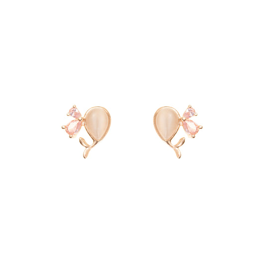 The Petal Whispers Studs - 925 Silver