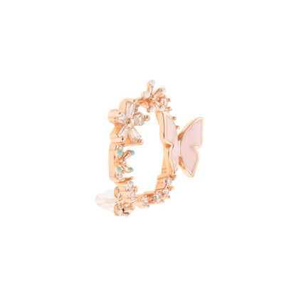 The Aurora Flutter Hoop Studs - 925 Silver