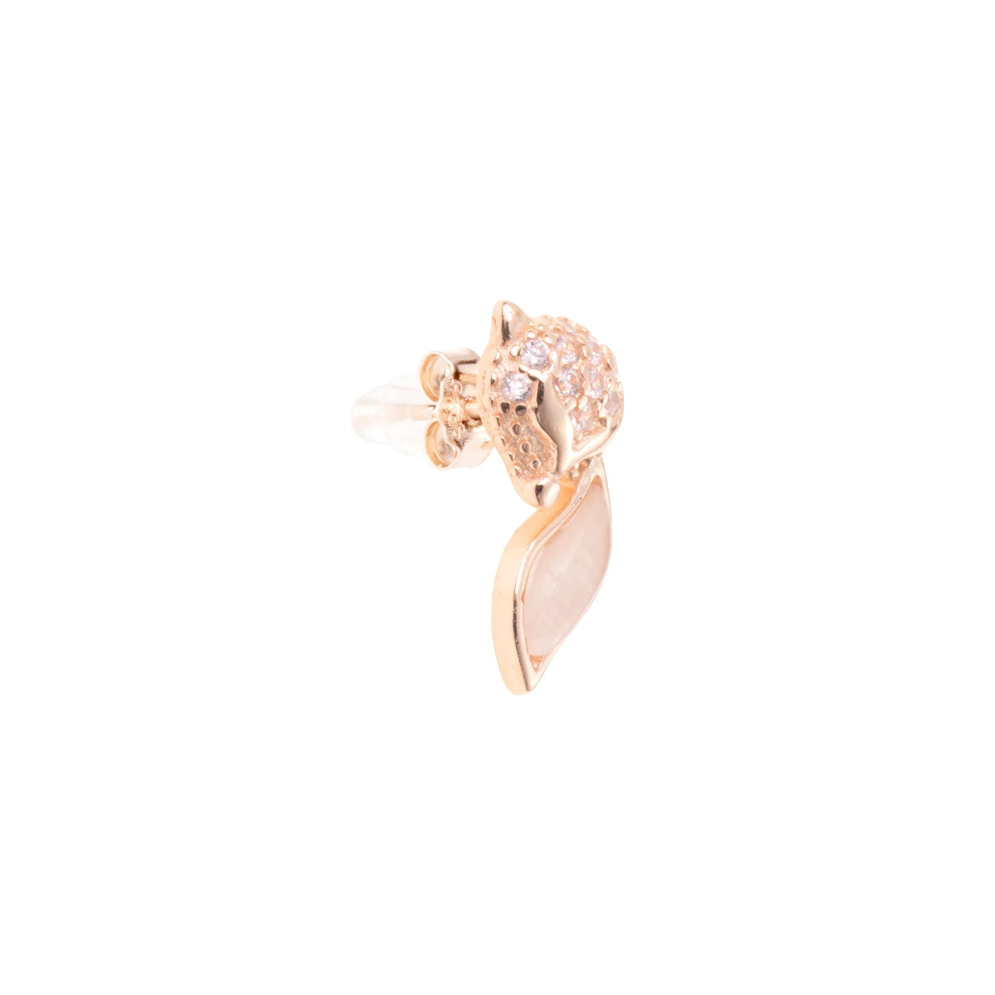 The Foxy Grace Rose Gold Studs - 925 Silver