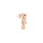 Twinkle Teddy Rose Gold Stud - 925 Silver