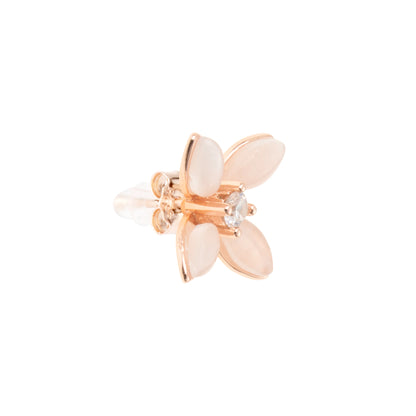 Petal Kiss Stud Earrings - 925 Silver