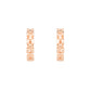 Statement Crossover Sparkle Hoops - 925 Silver