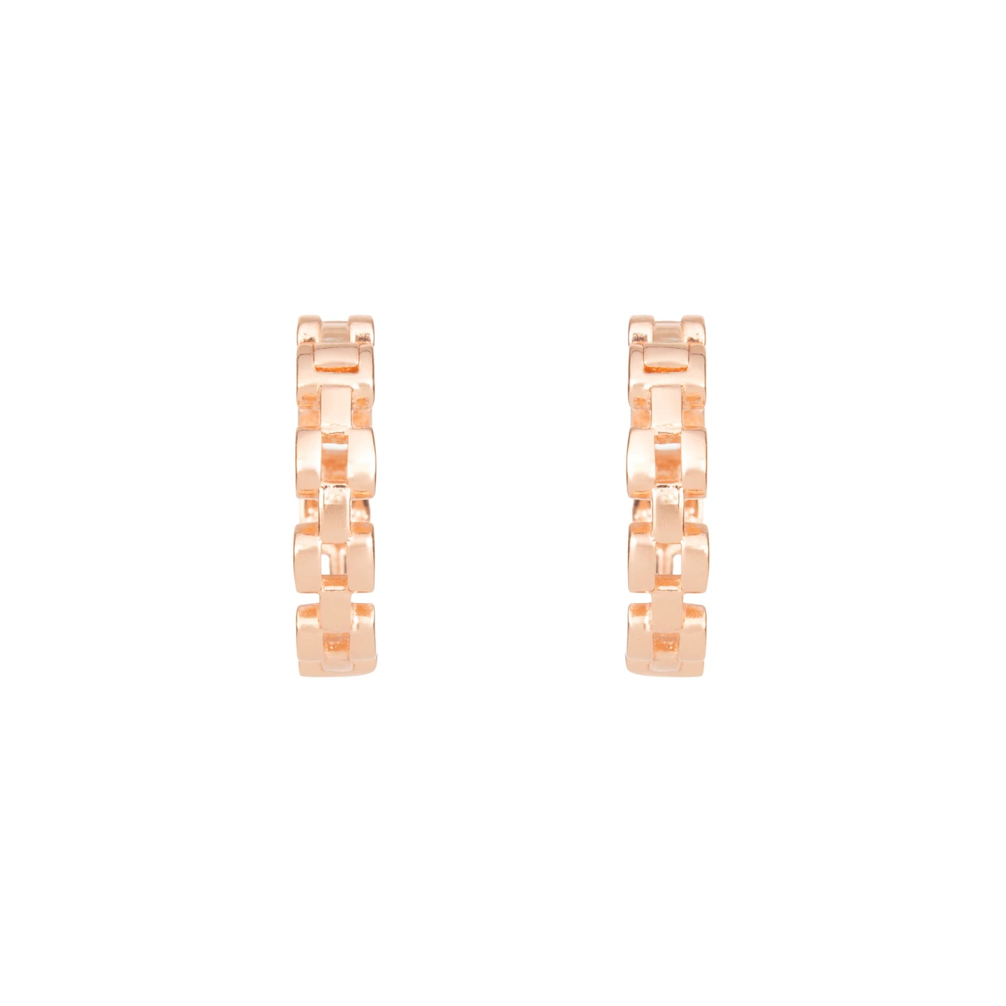 Statement Crossover Sparkle Hoops - 925 Silver