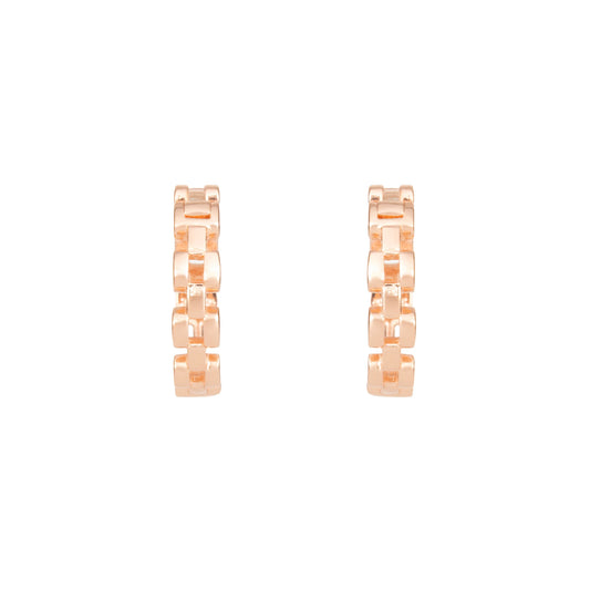 Statement Crossover Sparkle Hoops - 925 Silver