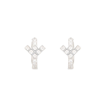 The Arrowlight Diamond Hoops - 925 Silver