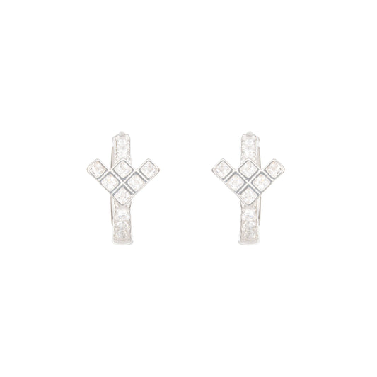 The Arrowlight Diamond Hoops - 925 Silver