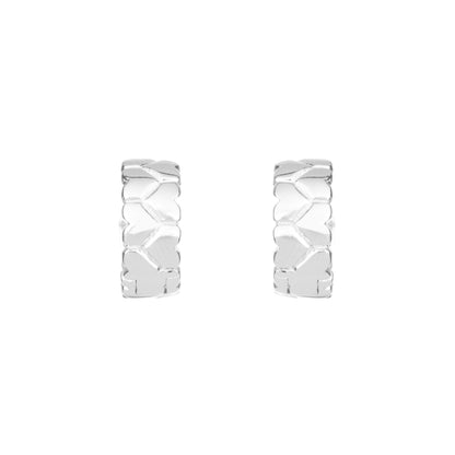 The Silver Weave Huggies - 925 Silver