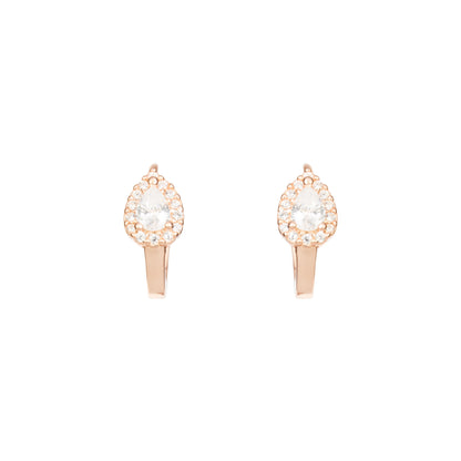 Celeste Droplet Hoops - 925 Silver