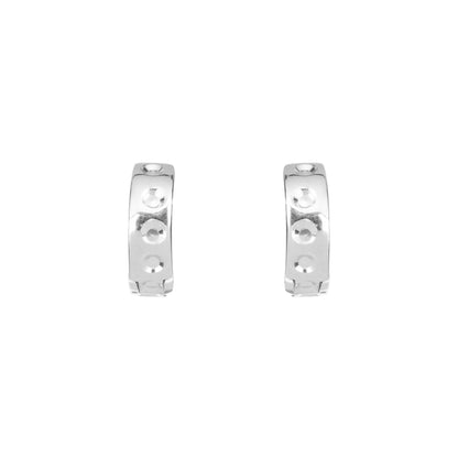 The Nova Bolt Hoops - 925 Silver