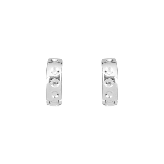 The Nova Bolt Hoops - 925 Silver
