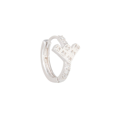 The Arrowlight Diamond Hoops - 925 Silver