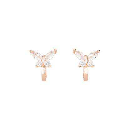 Whispering Wings Butterfly Hoops -925 Silver
