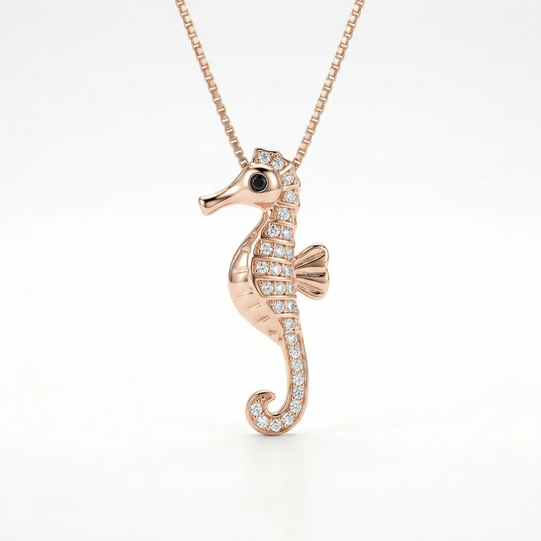 Seahorse Necklace - 925 Silver