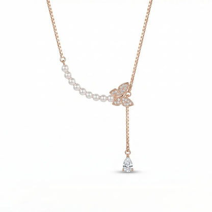 Butterfly Grace Necklace - 925 Silver