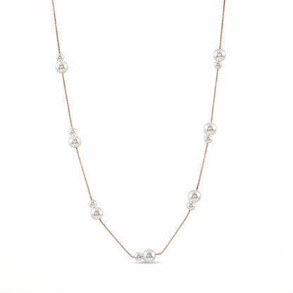 Pearl Whisper Necklace - 925 Silver