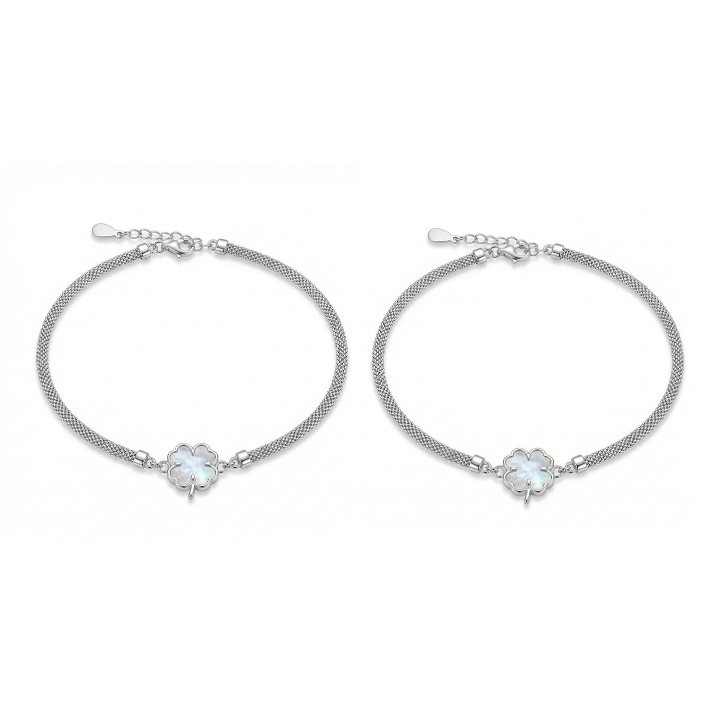 Lucky Charm Silver Anklet - 925 Silver